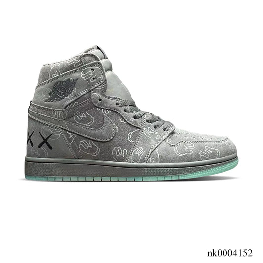 KAWS x AJ 1 High Cool Grey Shoes Women's Sneakers – Nk0004152