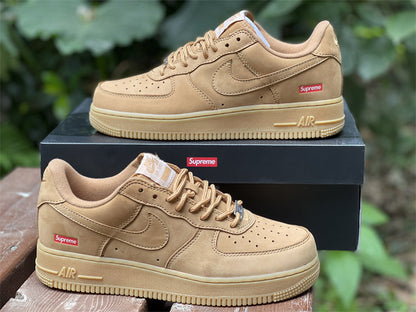AF 1 Low SP Supreme Wheat Shoes Women's Sneakers – Nk0001960