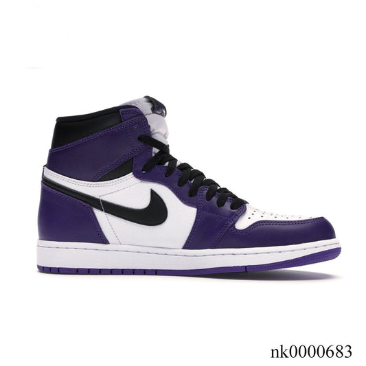 Aj 1 Retro High Court Purple White Shoes Men'S Sneakers – Nk0000683