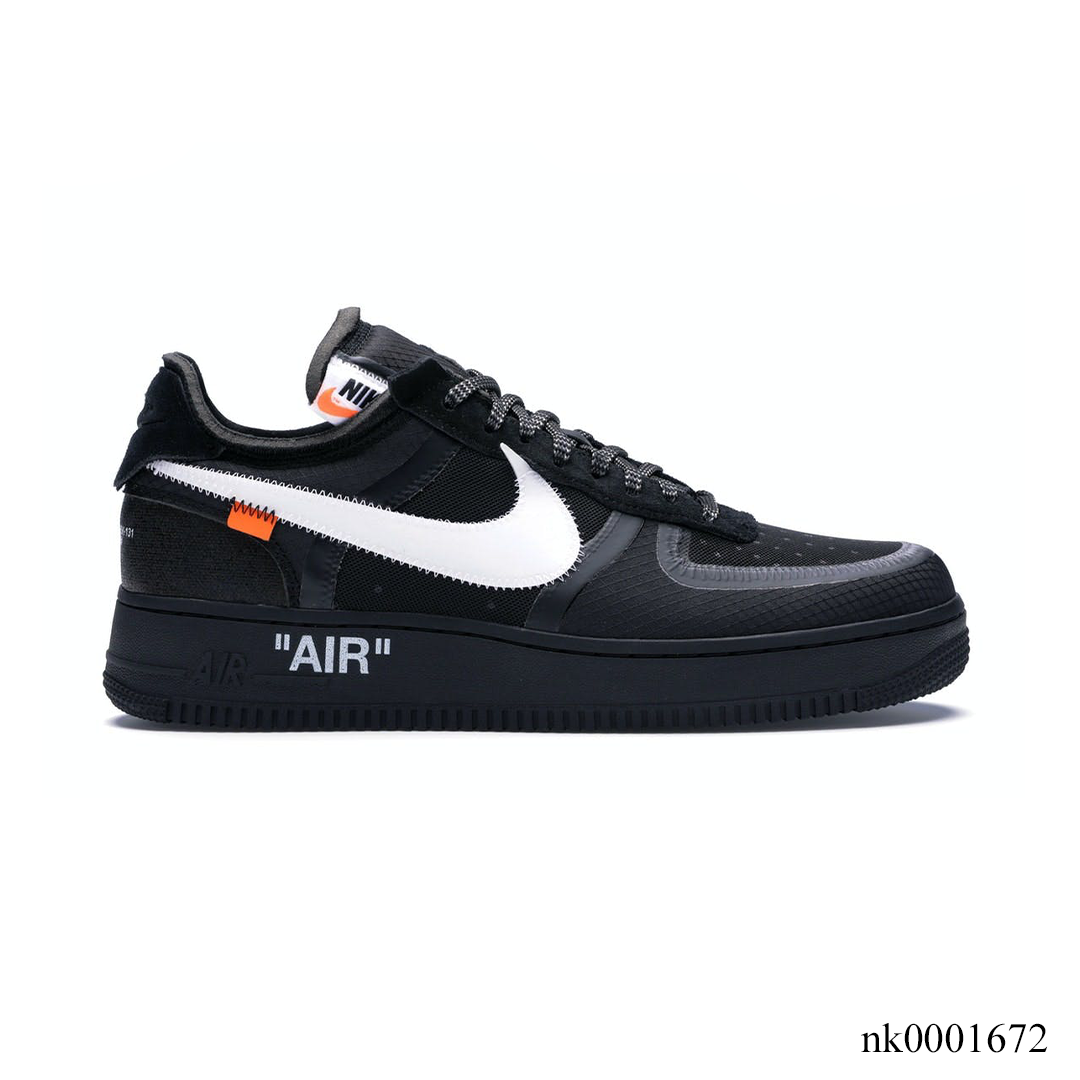 AF 1 Low ow Black White Shoes Women's Sneakers – Nk0001672