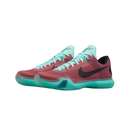 Nike Kobe 10 Easter Basketball Shoe with Hot Lava and Sunset Glow accents