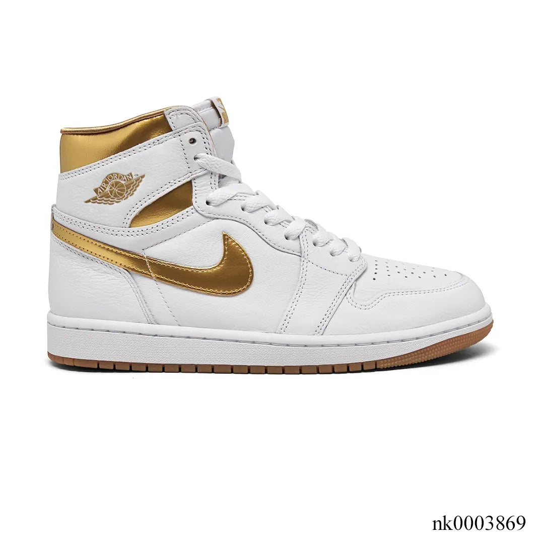 Aj 1 High Og Metallic Gold Shoes Men'S Sneakers – Nk0003869