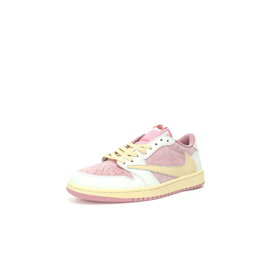 Nike Travis Scott Air Jordan 1 Low OG Shy Pink Sneaker side view
