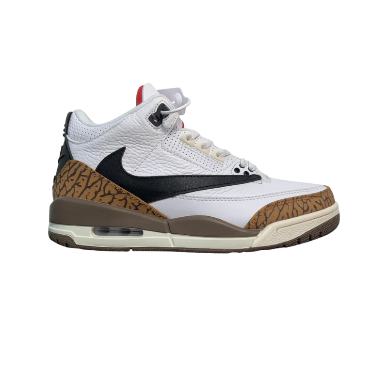 Nike Travis Scott 2 x Air Jordan 3 Tan Brown Sneakers
