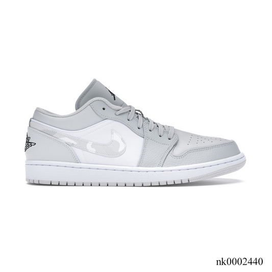 AJ 1 Low White Camo Shoes Women's Sneakers – Nk0002440