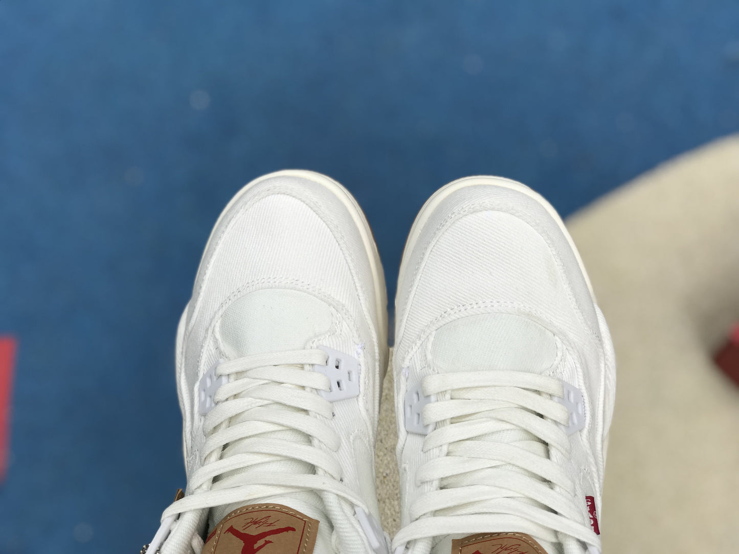 Aj 4 Retro Levi’S White (Levi’S Tag) Shoes Men'S Sneakers – Nk0000657