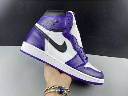 Aj 1 Retro High Court Purple White Shoes Men'S Sneakers – Nk0000683