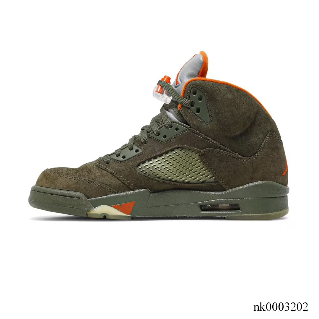 Aj 5 Olive Shoes Men'S Sneakers – Nk0003202