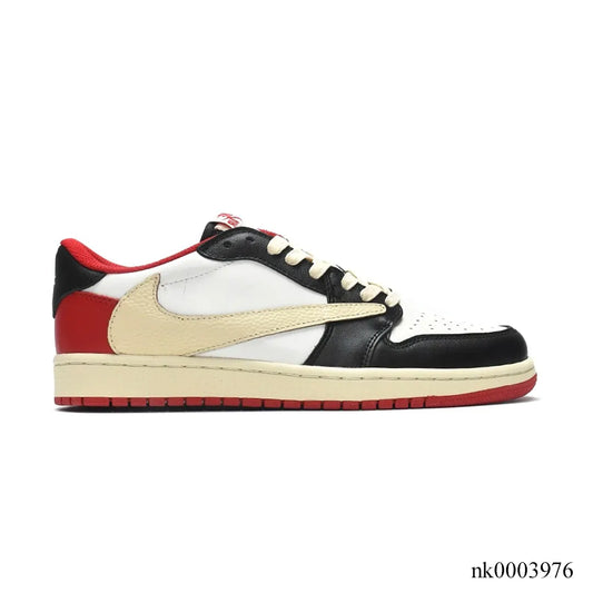 Travis Scott X Aj 1 Low Red Black Custom Shoes Men'S Sneakers – Nk0003976