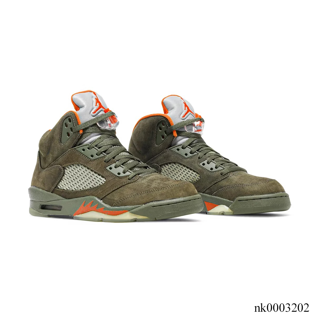 Aj 5 Olive Shoes Men'S Sneakers – Nk0003202