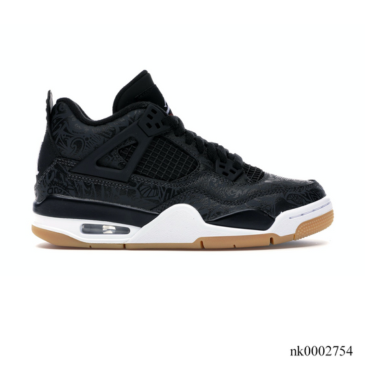 Aj 4 Retro Laser Black Gum Shoes Men'S Sneakers – Nk0002754