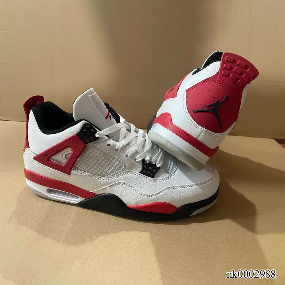 AJ 4 Red Cement Shoes Women's Sneakers – Nk0002988