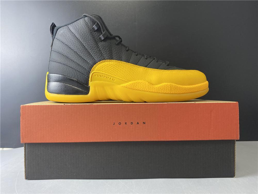 Aj 12 Retro Black University Gold Shoes Men'S Sneakers – Nk0000758