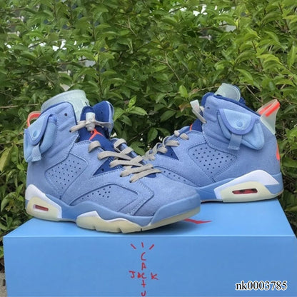 Aj 6 X Travis Scott Houston Oilers Light Blue Shoes Men'S Sneakers – Nk0003785