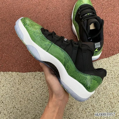 Aj 11 Low Green Snakeskin Shoes Men'S Sneakers – Nk0003957
