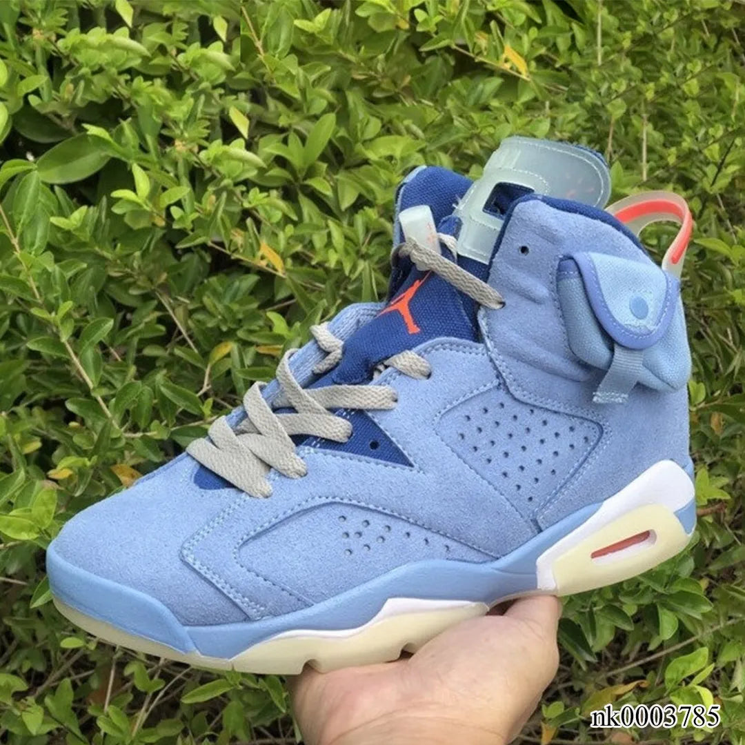 Aj 6 X Travis Scott Houston Oilers Light Blue Shoes Men'S Sneakers – Nk0003785