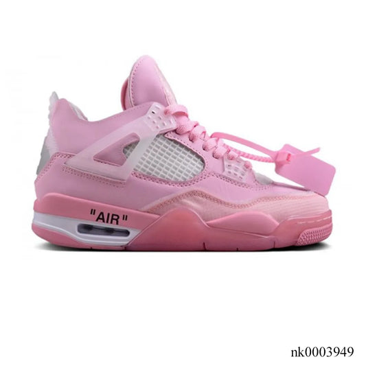 Ow X Aj 4 Pink Shoes Men'S Sneakers – Nk0003949