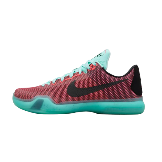 Nike Kobe 10 Easter Basketball Shoe with Hot Lava and Sunset Glow accents