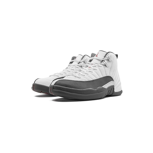Nike Air Jordan 12 Retro White Dark Grey Basketball Shoe