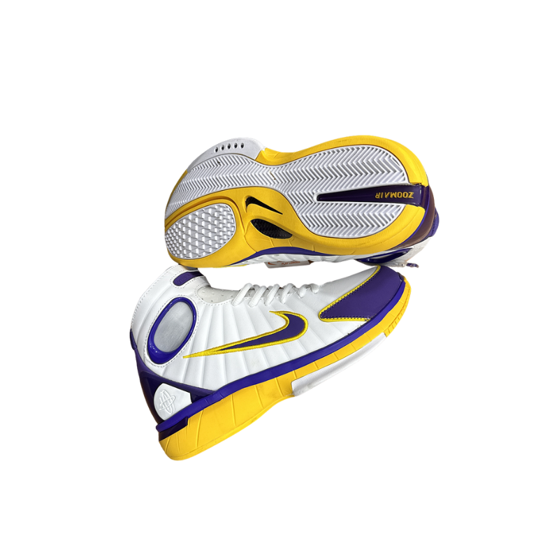 Nike Kobe Air Zoom Huarache 2k4 All-star White-yellow Sneakers showcasing vibrant white and yellow colorway.
