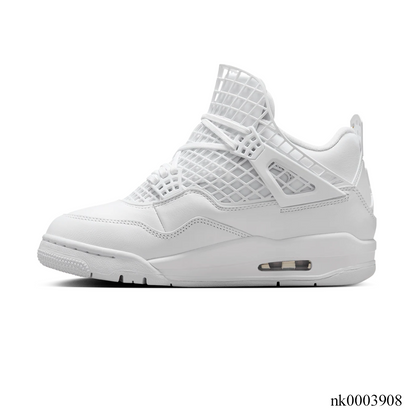 [Premium] AJ 4 NET White Shoes Women's Sneakers – Nk0003908