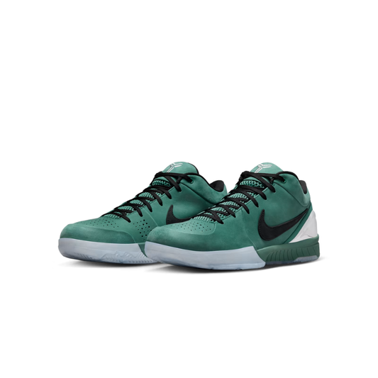 Nike Zoom Kobe 4 Protro Girl Dad Athletic Shoe in green with black accents and white sole.