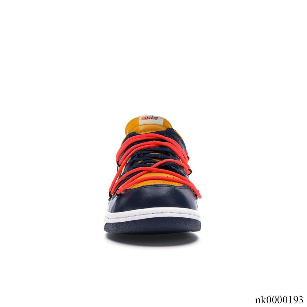Dunk Low Ow University Gold Midnight Navy Shoes Men'S Sneakers – Nk0000193