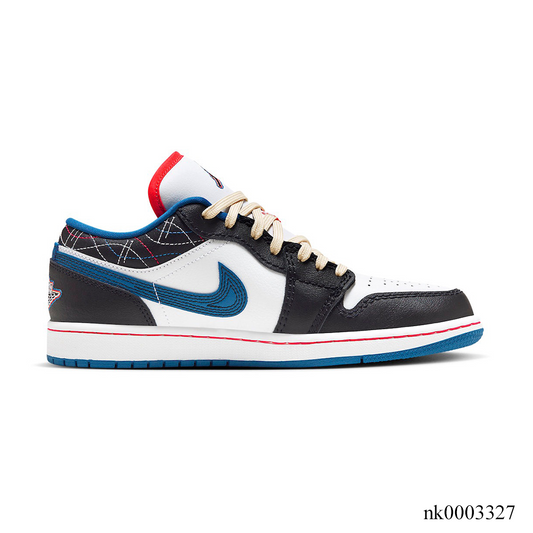 Aj 1 Low Se Black Industrial Blue Shoes Men'S Sneakers – Nk0003327