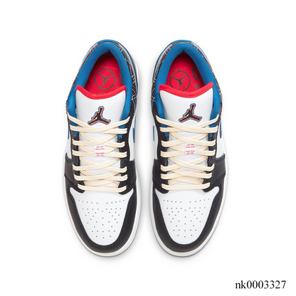 Aj 1 Low Se Black Industrial Blue Shoes Men'S Sneakers – Nk0003327