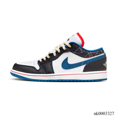 Aj 1 Low Se Black Industrial Blue Shoes Men'S Sneakers – Nk0003327