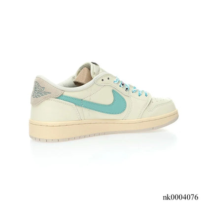 Travis Scott X Aj 1 Low Cyan Cream Shoes Men'S Sneakers – Nk0004076
