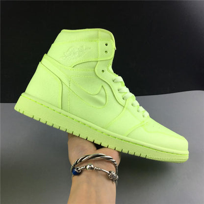 AJ 1 Retro High Barely Volt (W) Shoes Women's Sneakers – Nk0000152