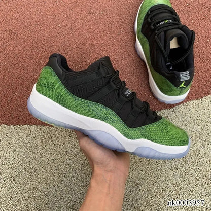 Aj 11 Low Green Snakeskin Shoes Men'S Sneakers – Nk0003957