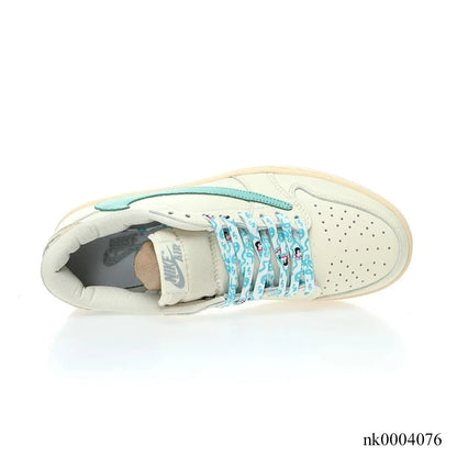 Travis Scott X Aj 1 Low Cyan Cream Shoes Men'S Sneakers – Nk0004076