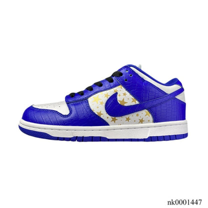SB Dunk Low White Blue x Supreme Shoes Women's Sneakers – Nk0001447