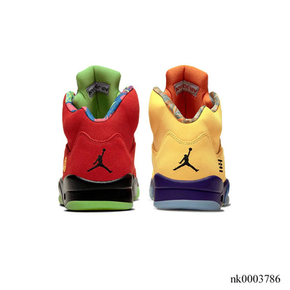 Aj 5 “What The” Shoes Men'S Sneakers  – Nk0003786