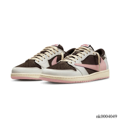 Travis Scott x AJ 1 Low Dark Pony Shoes Women's Sneakers – Nk0004049