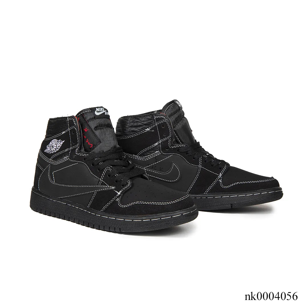 Travis Scott x AJ 1 High Black Phantom Shoes Women's Sneakers – Nk0004056