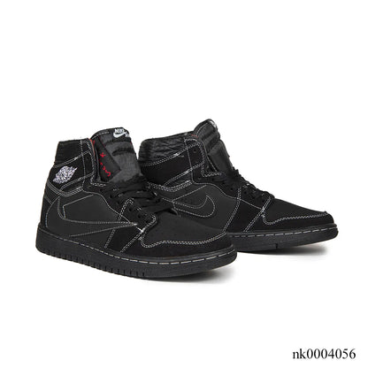 Travis Scott x AJ 1 High Black Phantom Shoes Women's Sneakers – Nk0004056