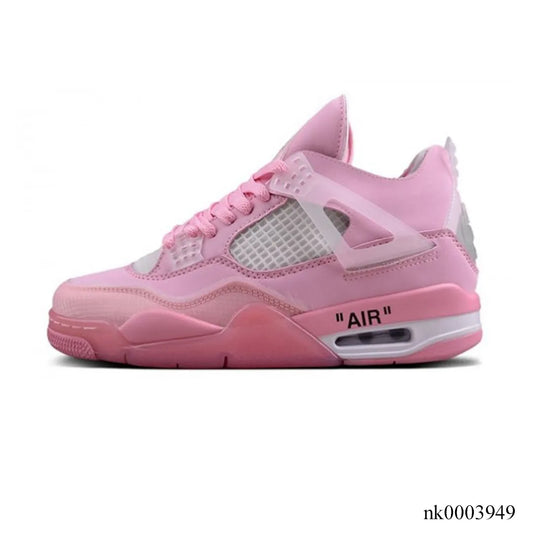 Ow X Aj 4 Pink Shoes Men'S Sneakers – Nk0003949