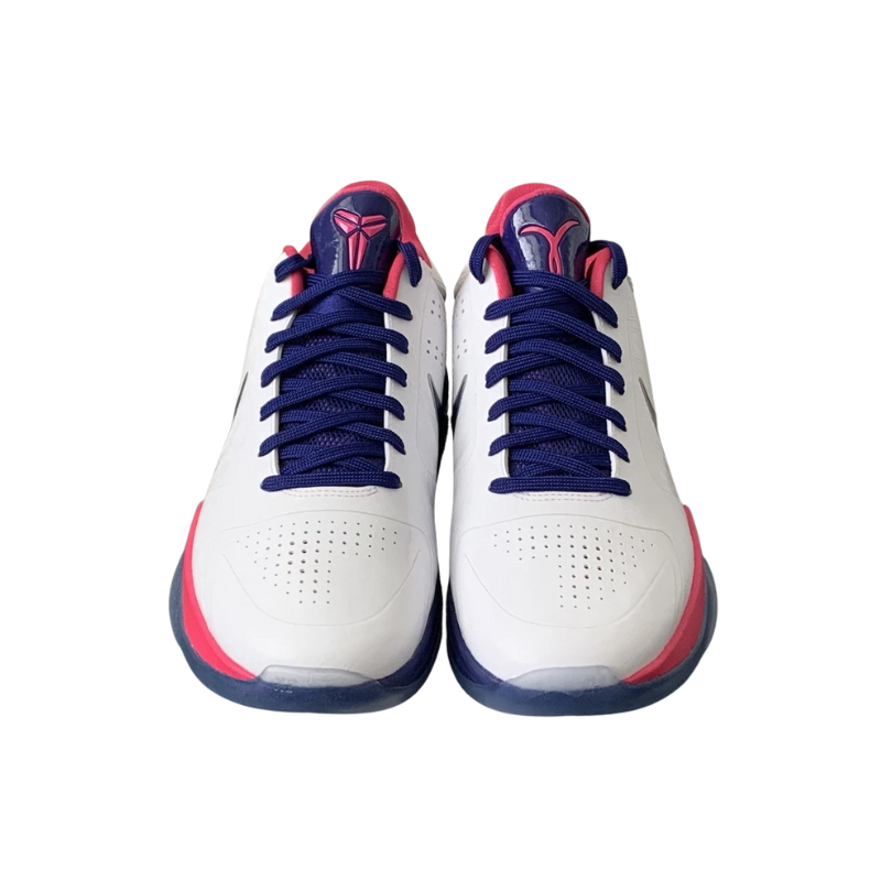Nike Zoom Kobe 5 Protro Kay Yow Sneaker with pink, white, and blue colorway, showcasing iconic design and performance features.