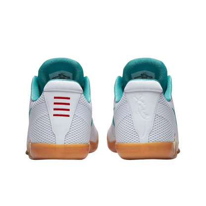 Nike Kobe 11 EM Low Summer Basketball Shoes with White and Washed Teal accents