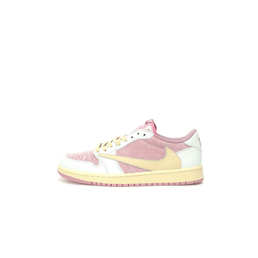 Nike Travis Scott Air Jordan 1 Low OG Shy Pink Sneaker side view