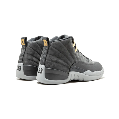Nike Air Jordan 12 Retro Grey Leather Sneakers