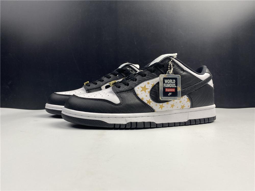 SB Dunk Low Stars Black x Supreme Shoes Women's Sneakers – Nk0001445