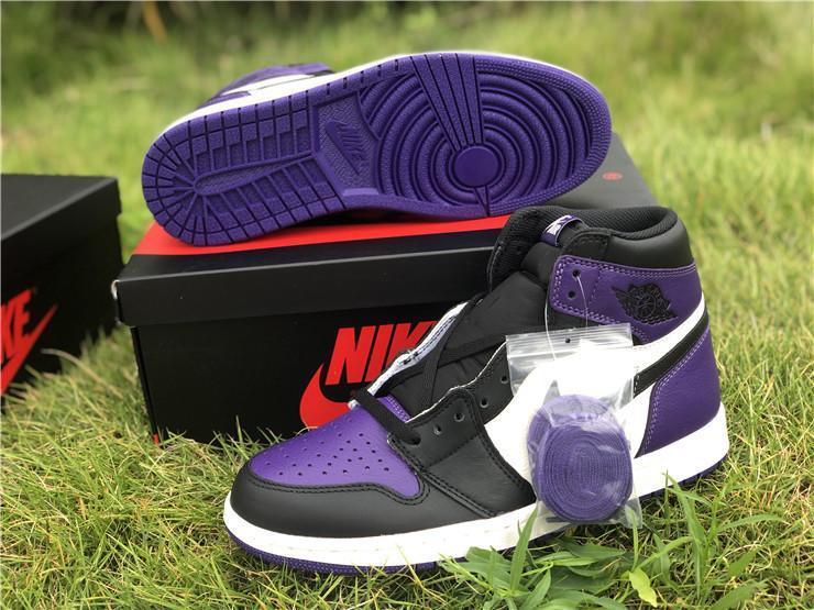 AJ 1 Retro High Court Purple Shoes Women's Sneakers – Nk0000569