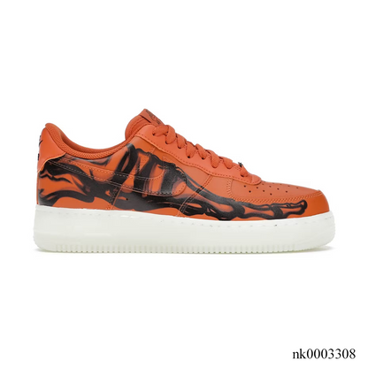 Af 1 Low Orange Skeleton Halloween Shoes Men'S Sneakers – Nk0003308