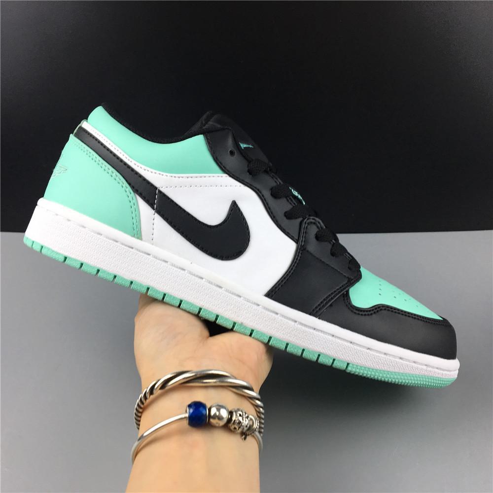 AJ 1 Low Emerald Toe Shoes Women's Sneakers – Nk0000142