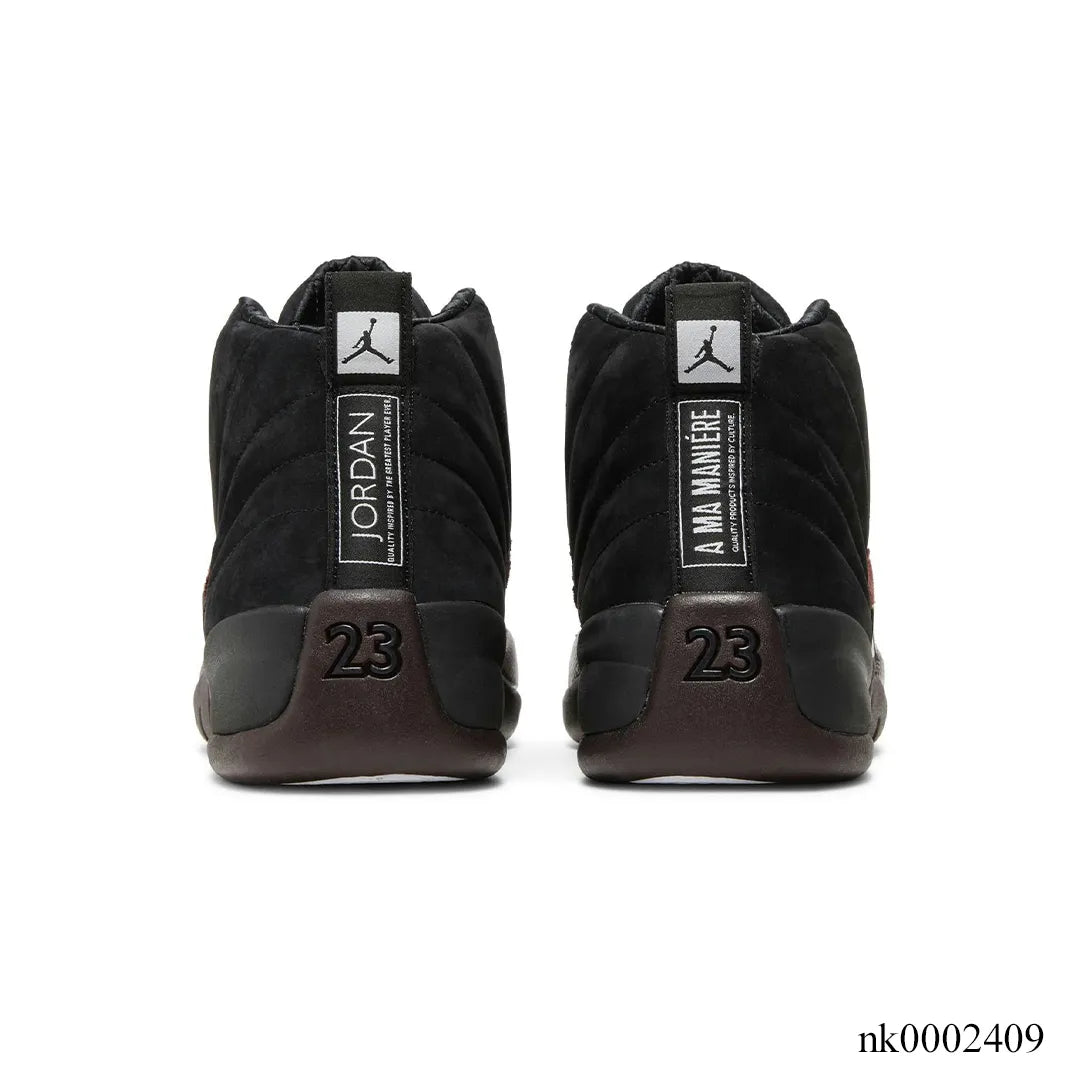 Aj 12 Retro X A Ma Maniere Black Shoes Men'S Sneakers – Nk0002409