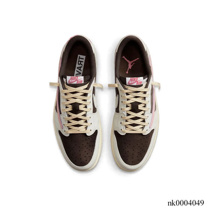 Travis Scott x AJ 1 Low Dark Pony Shoes Women's Sneakers – Nk0004049